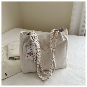 Western-Style Large-Capacity Ribbon Strap Tote Bag | Code: CB 5895 - Image 5