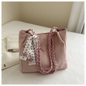 Western-Style Large-Capacity Ribbon Strap Tote Bag | Code: CB 5895