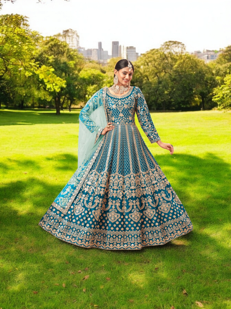 রেডিমেড এমব্রয়ডারি পার্টি ড্রেস - Image 3