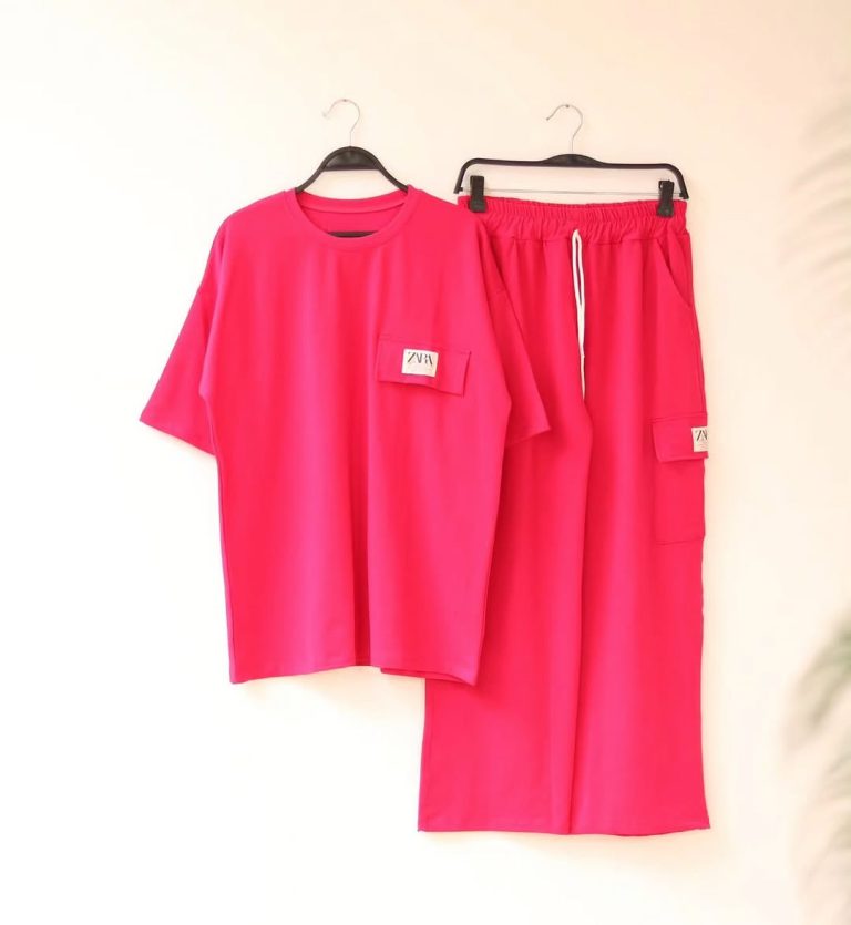 Ladies T-shirt and trouser set