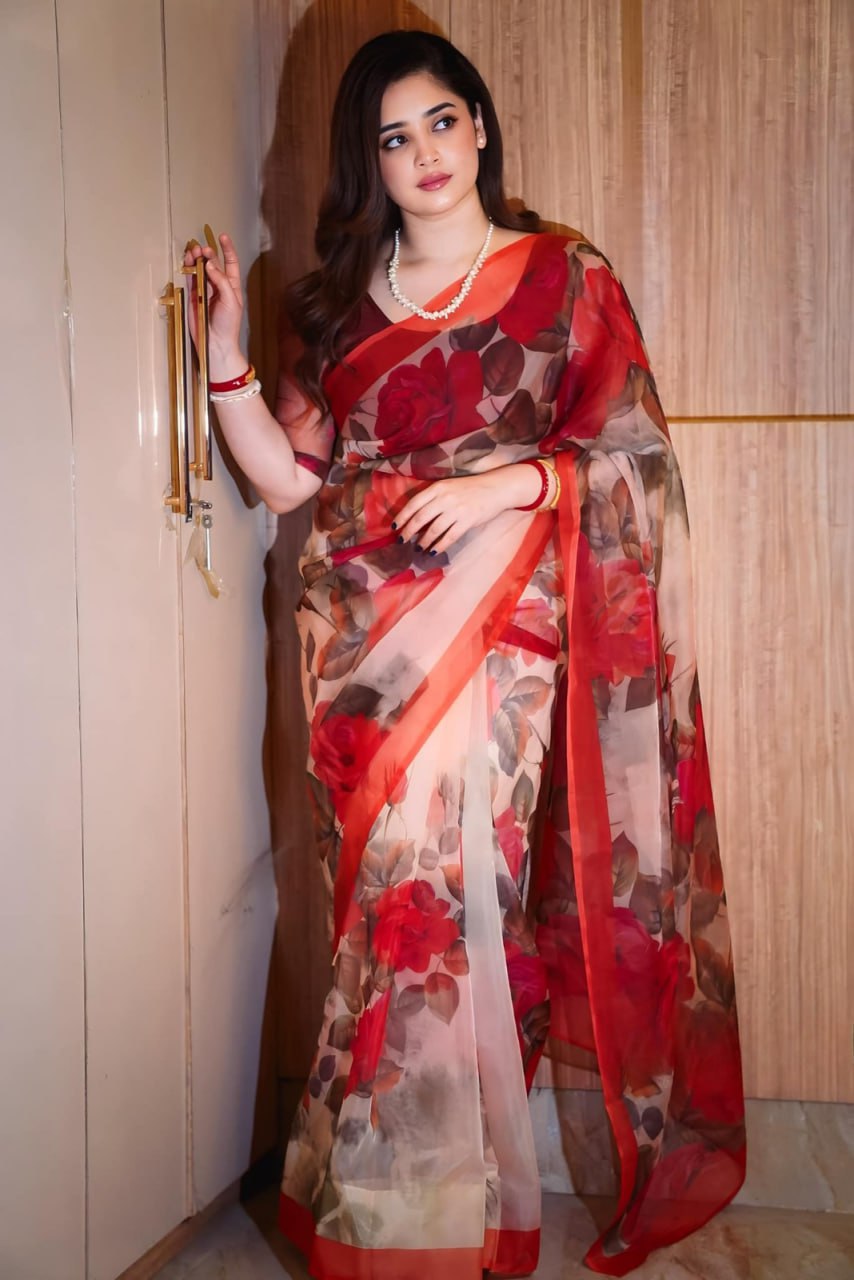 Aduri Premium Chanduri Silk Sharee