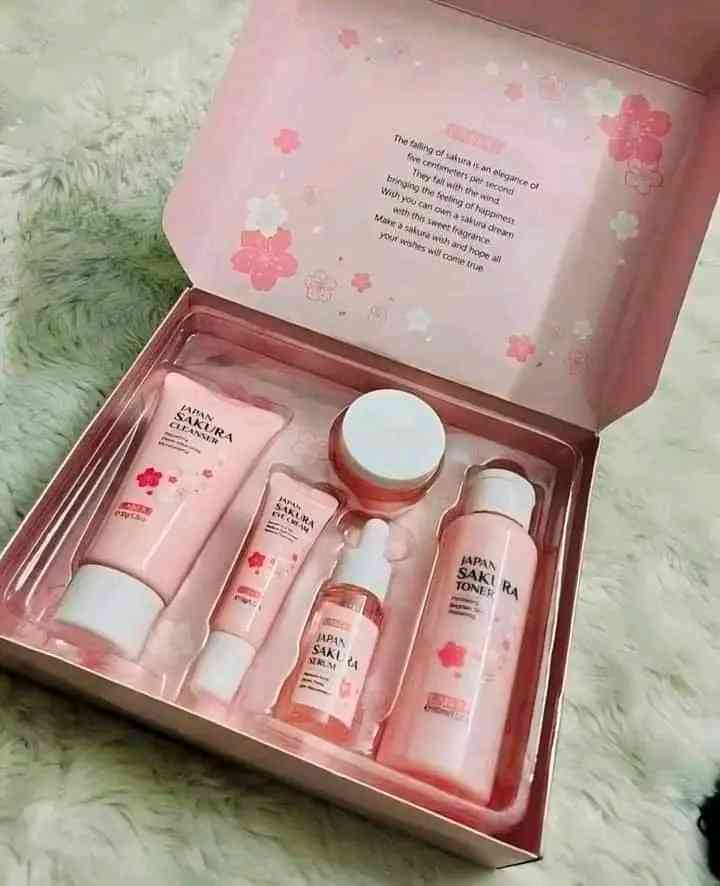 Japan Sakura Skin Care Combo Set - Image 2