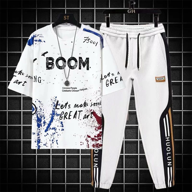 Drop Shoulder Mash T-Shirt and Trouser - Image 3