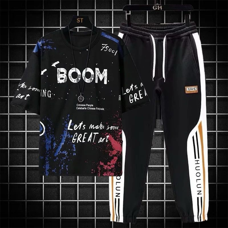 Drop Shoulder Mash T-Shirt and Trouser - Image 2