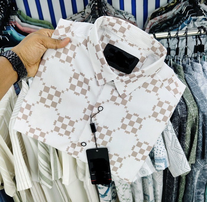 Luxury Popcorn Half Sleeve Print Shirt - Image 2