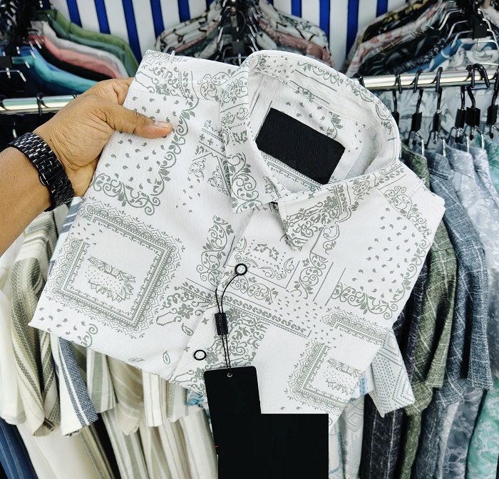 Luxury Popcorn Half Sleeve Print Shirt - Image 3