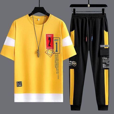 Men's T-Shirt & Full Pant Set