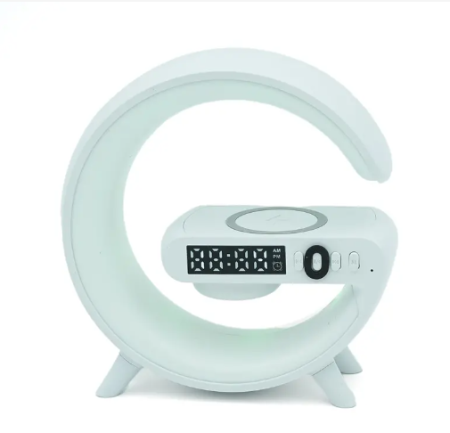 Smart Table Lamp with Wireless Charger, App Control,Sunrise WakeUp Light, RGB Lamp, Clock, Alarm, Mini Bluetooth Speaker, Dimmable Night Light Lamp Alarm Clock G63 - Image 3