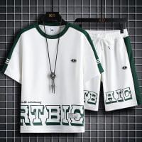 Combo Half T-Shirt And 3 Quarter Pants For Man
